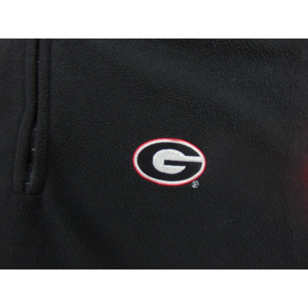 Georgia Bulldogs Quarter Zip Pullover Mens Large Nike Black Fleece UGA Bulldogs - Picture 8 of 9